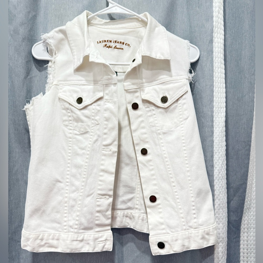 Ralph Lauren White Jean Jacket